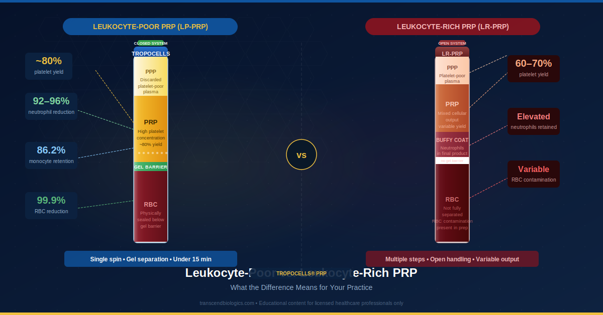 Leukocyte-Poor vs. Leukocyte-Rich PRP
